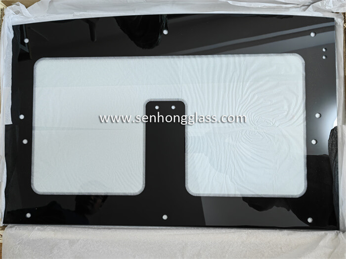 tempered glass with silk screen printing 5